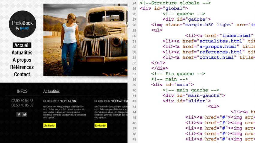 Intégration HTML CSS