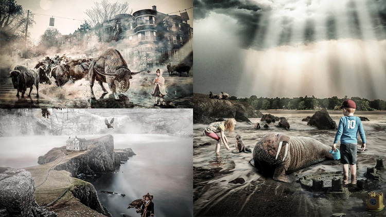 Annick Piron et ses compositions photoshop