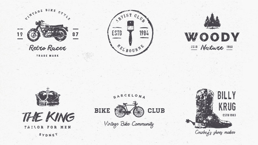 15 logos vintage gratuits