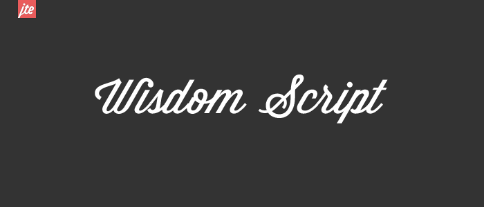 wisdom free font
