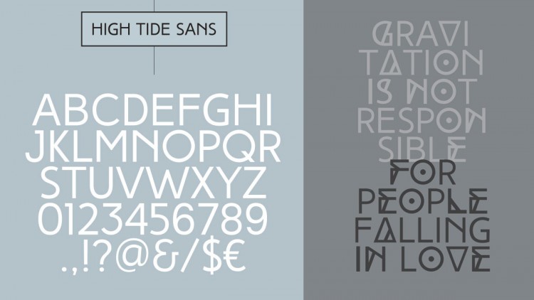 High Tide free font