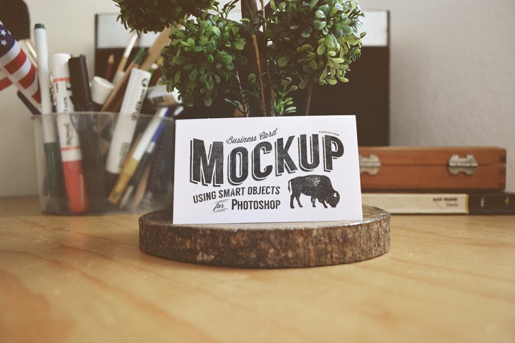 Mockup cartes visite photoshop