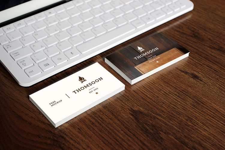 mockup Business Card tablet