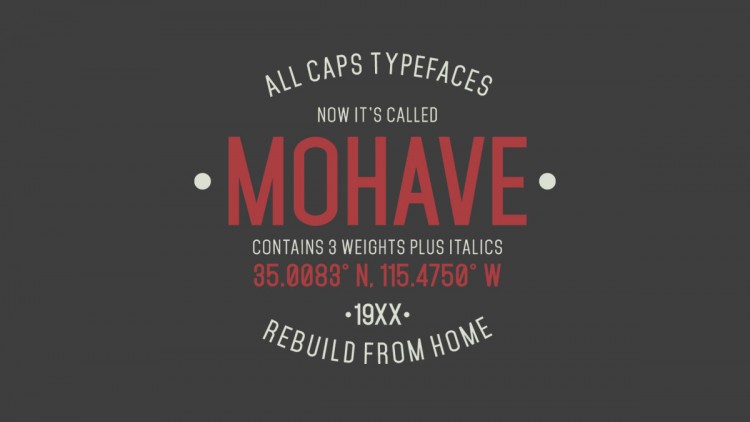 Mojave free font