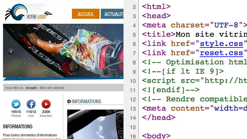 Tutoriel intégration HTML CSS