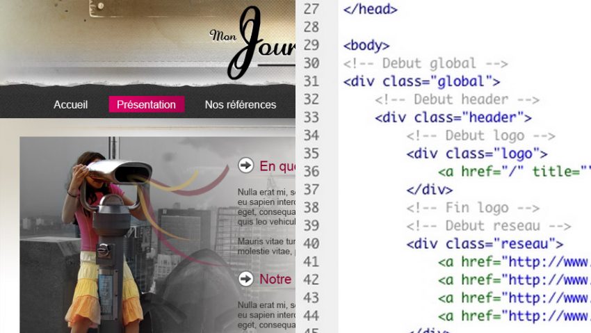 Intégration HTML CSS d'un skeuomorphisme design
