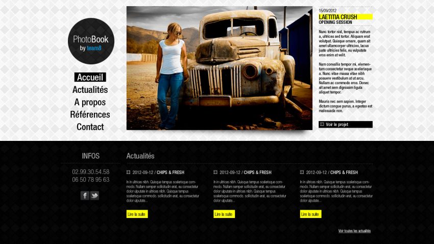 créer un web design avec Photoshop