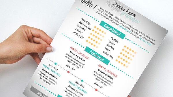 tuto Template CV graphique avec Photoshop