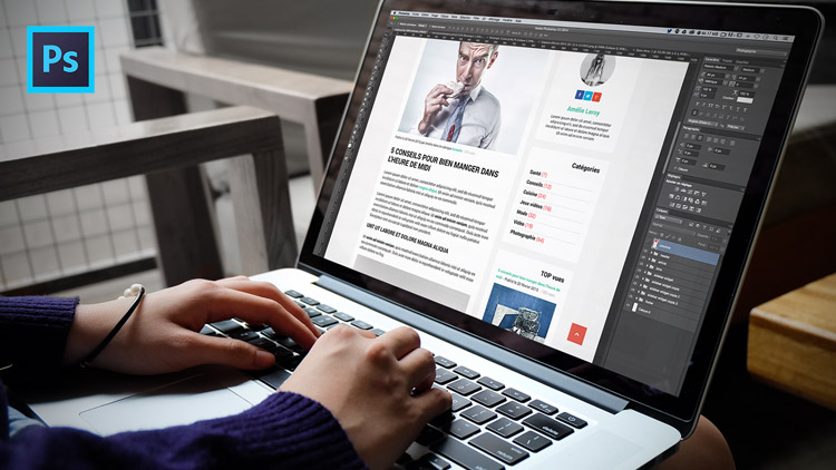 Tutoriel créer la maquette d'un Template blog avec Photoshop