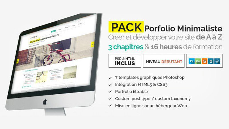 pack portfolio minimaliste