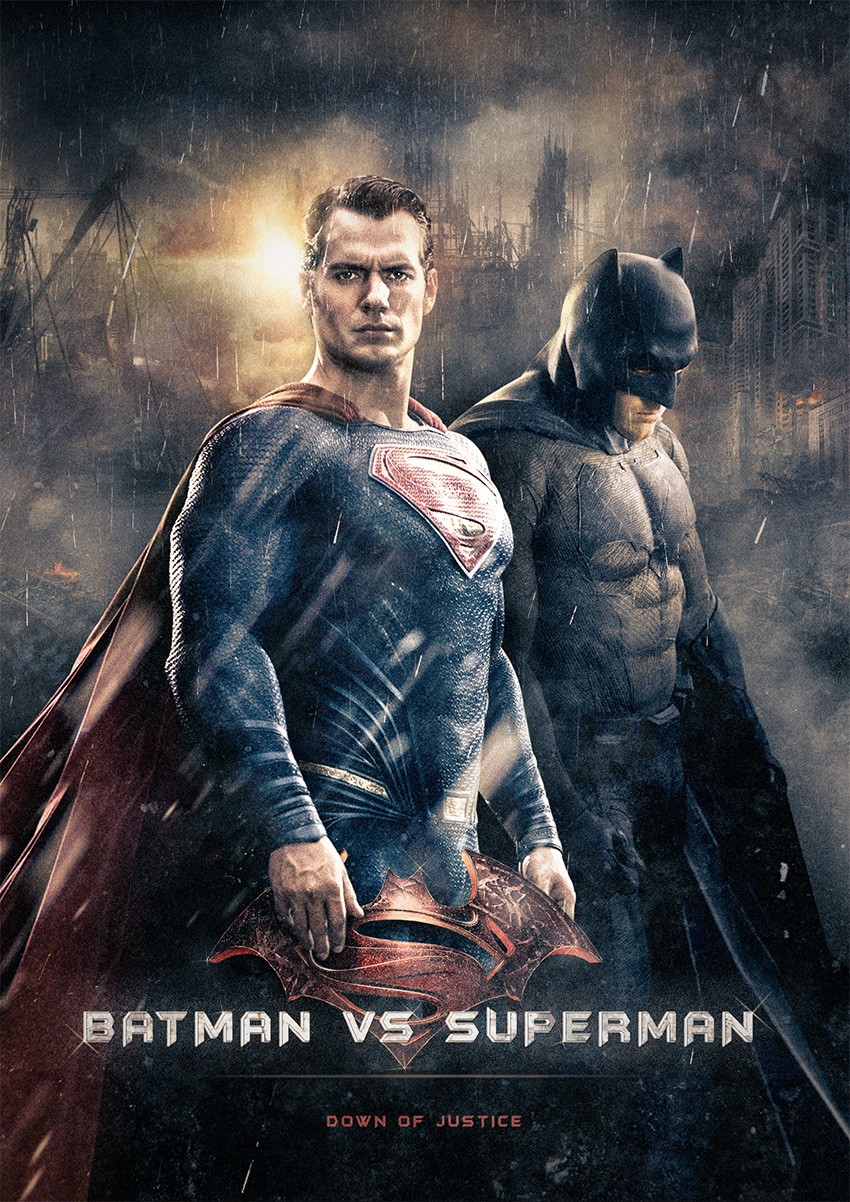 rendu tuto compositing batman v superman photoshop