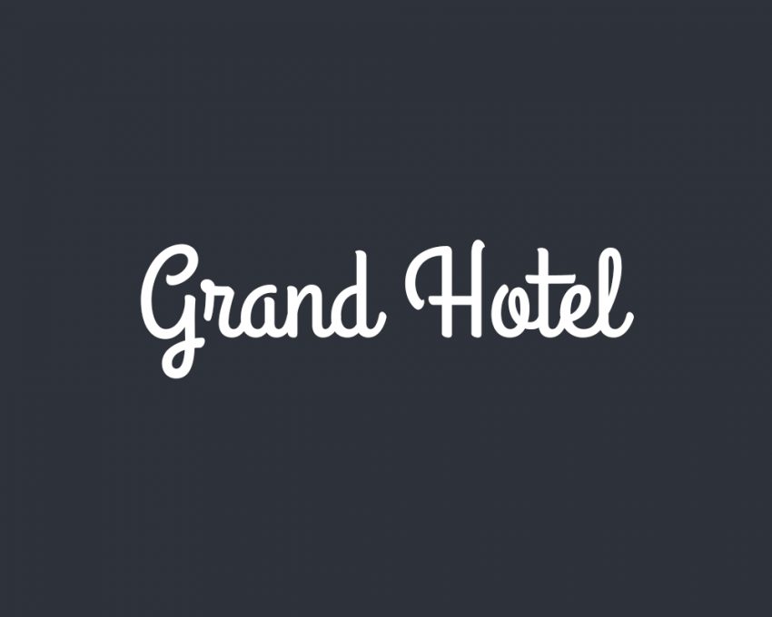 Grand Hotel free Font