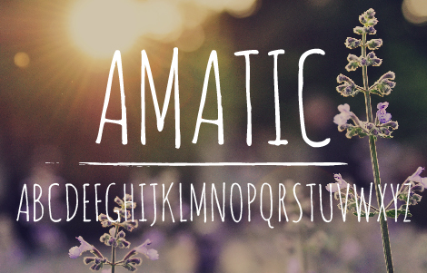 amatic font