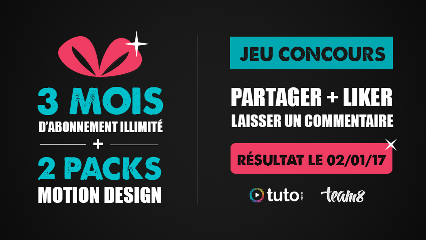 jeu concours pack motion abo tuto