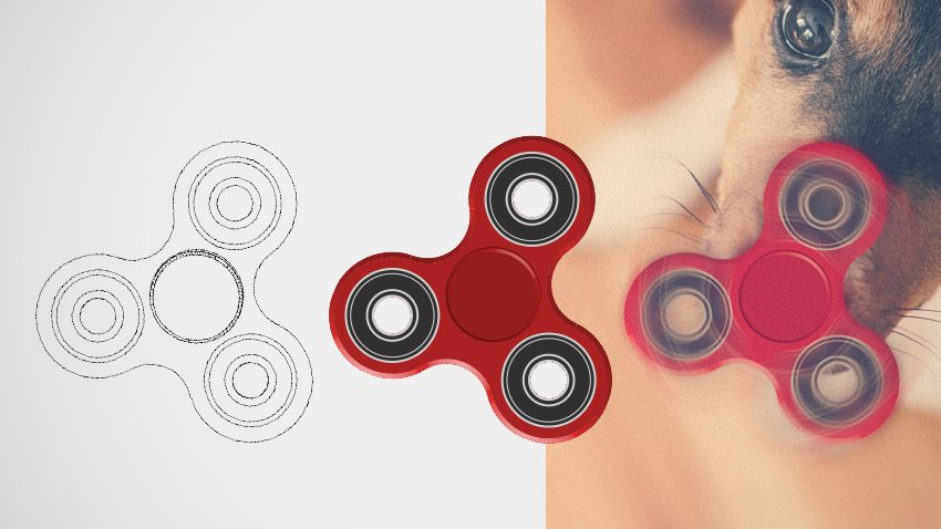 rendu tuto hand spinner illustrator