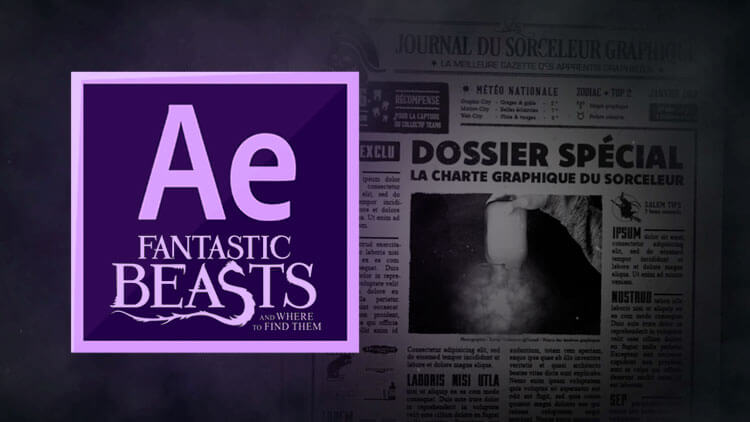 tuto animer un journal magique avec After Effects