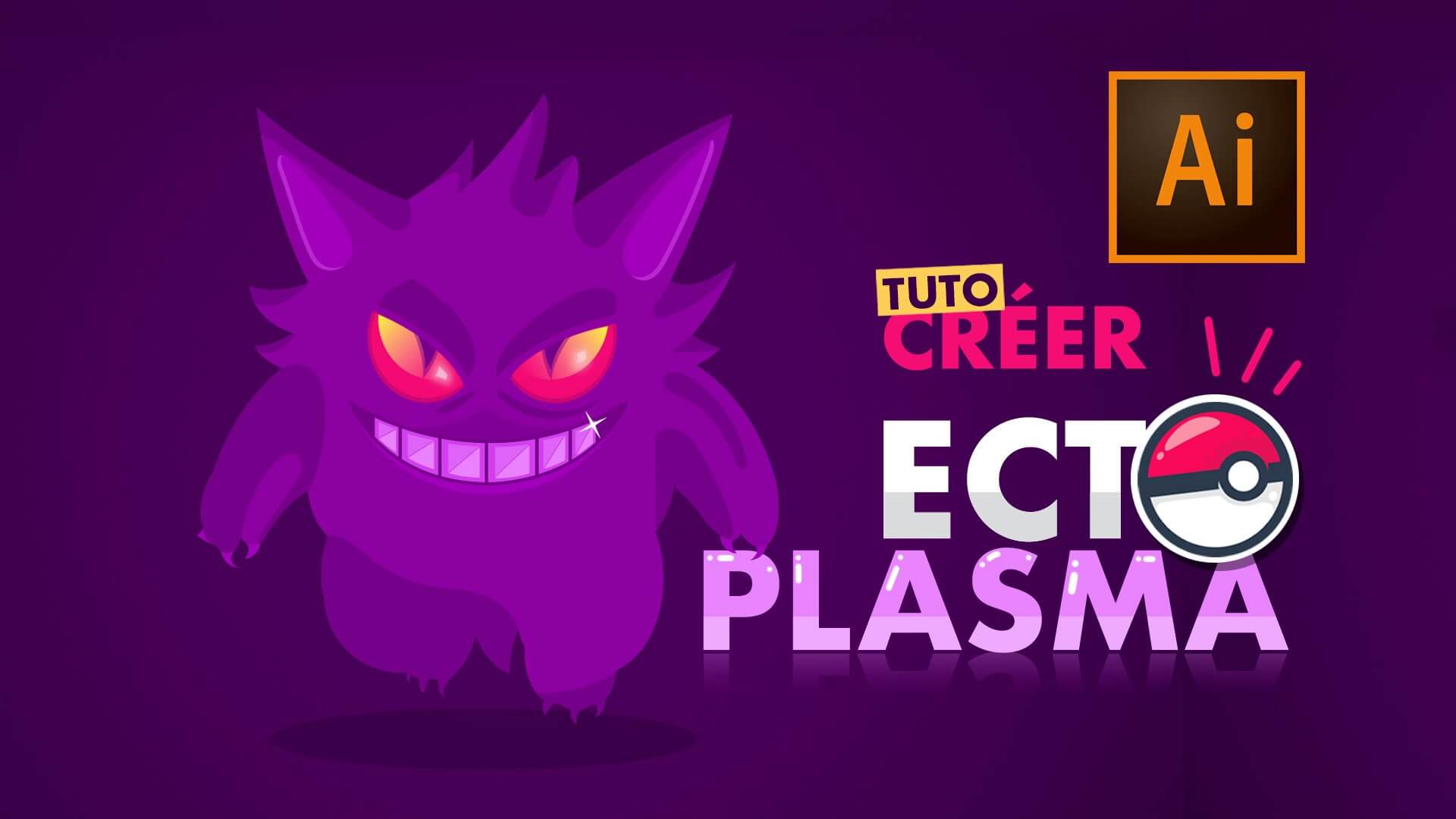 tuto pokémon illustrator ectoplasma