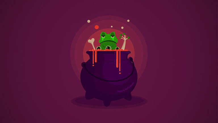 tuto halloween illustrator after effects chaudron grenouille
