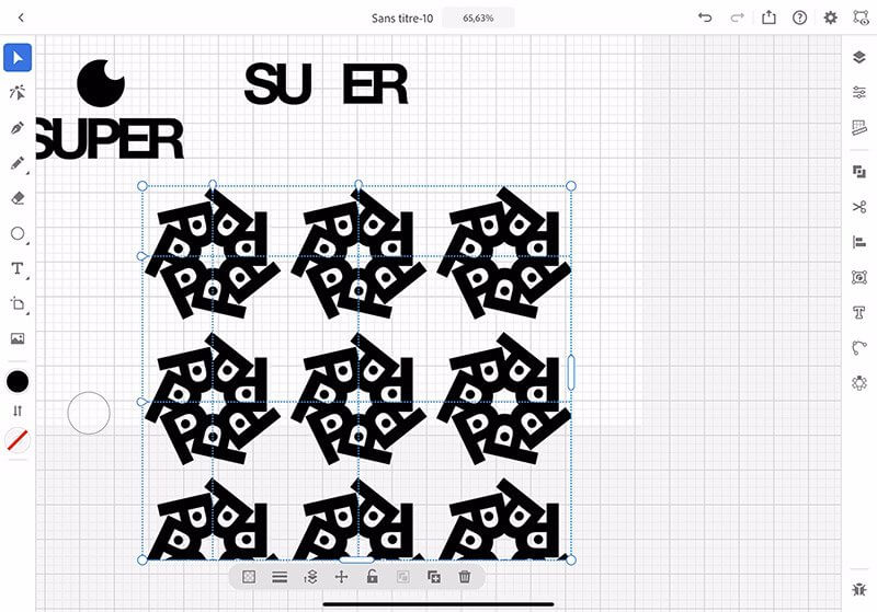 symétrie et répétition en grille