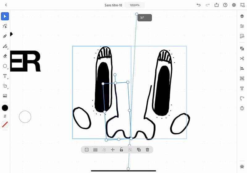 symétrie automatique pour les dessins