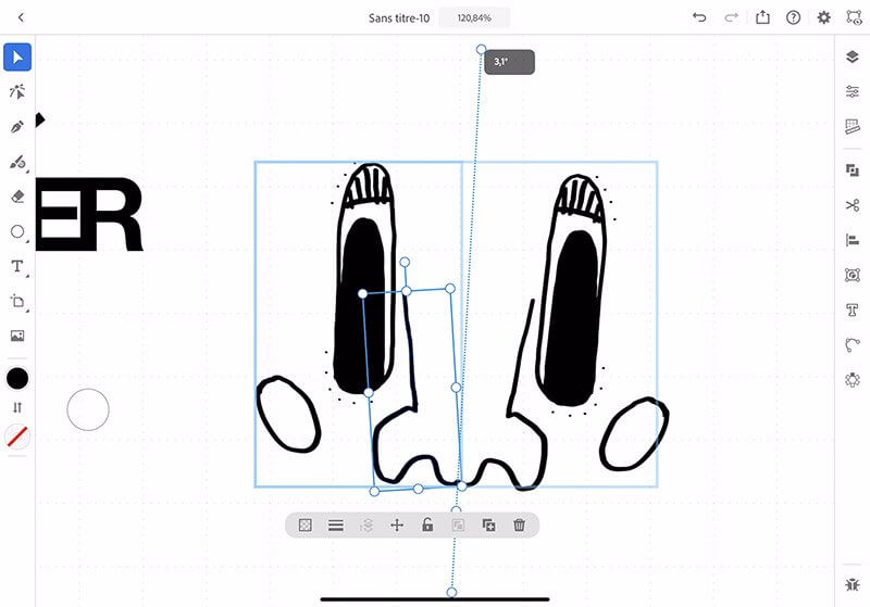 symétrie automatique pour les dessins