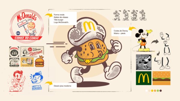 planche moodboard logo mcdonald's