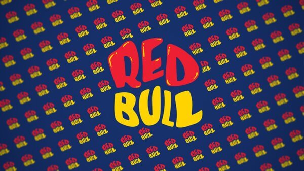 redbull logo redesign - créer une typographie avec des motifs