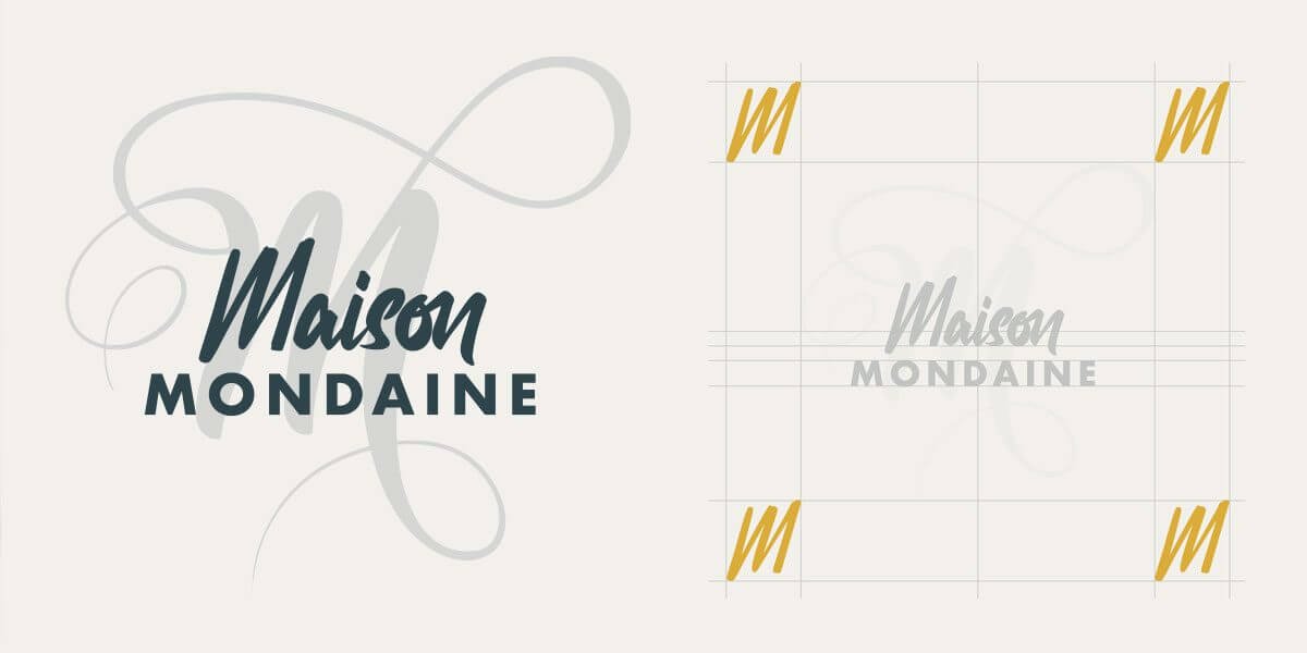 Création de la charte graphique de Maison Mondaine